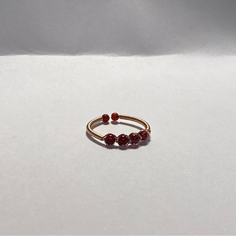 Handmade Garnet Ring